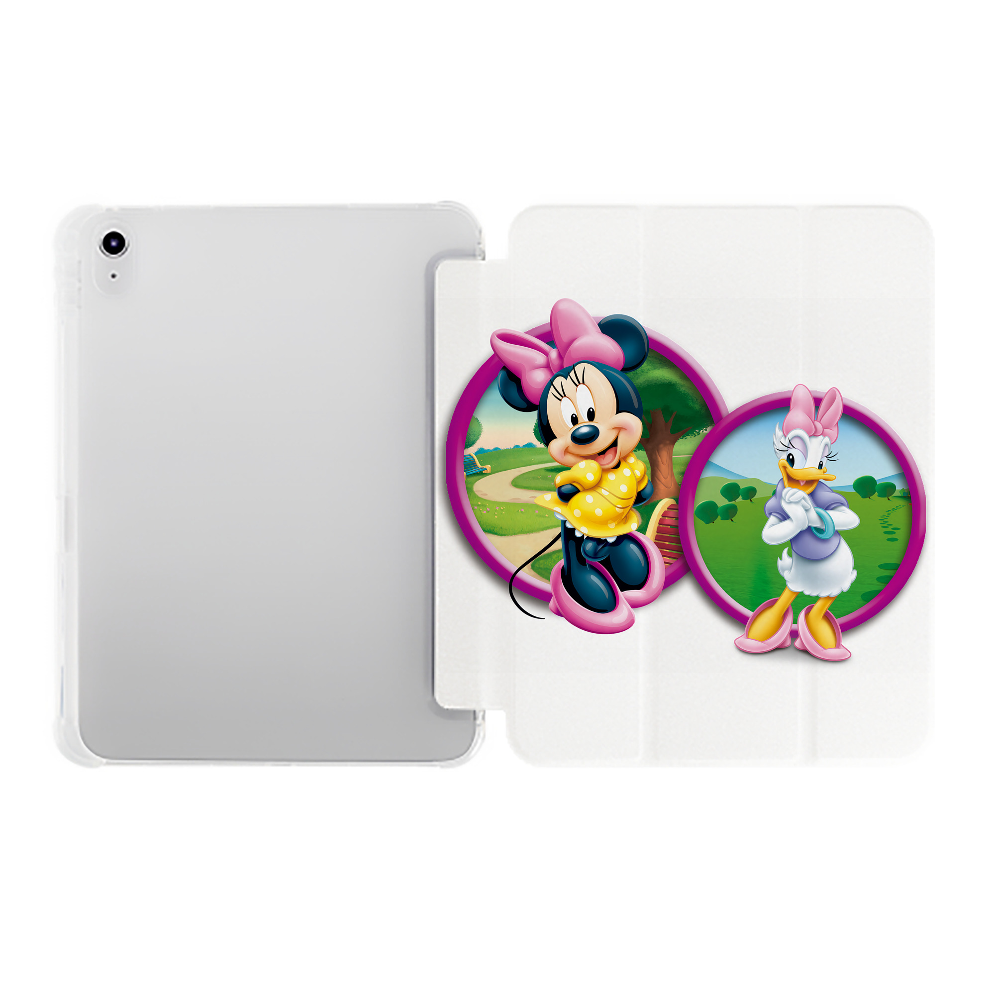 （画像用） ミッキーマウス Mickey Mouse IPad ケース ペン収納付き 三つ折りスタンド PUレザー×シリコン 対応機種9.5/10.5/10.9インチ